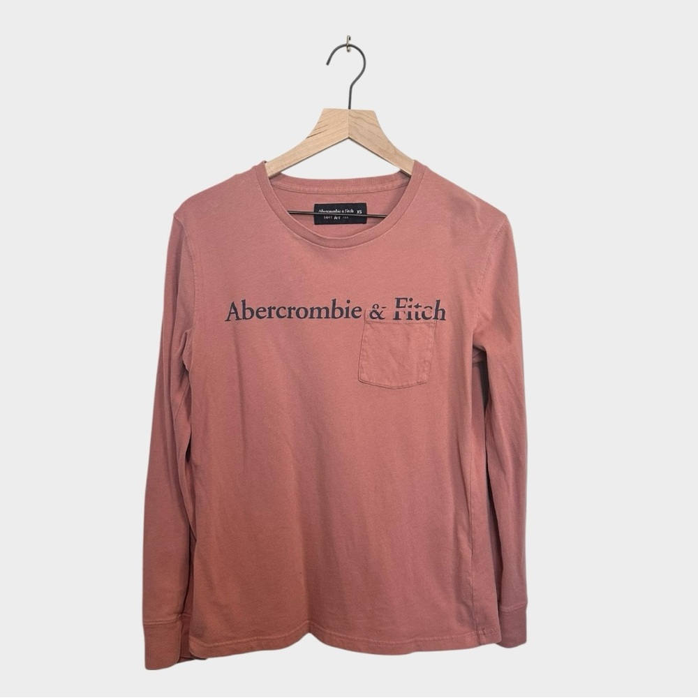 Abercrombie & Fitch Men’s XS Salmon Pink Long Sleeve T Shirt